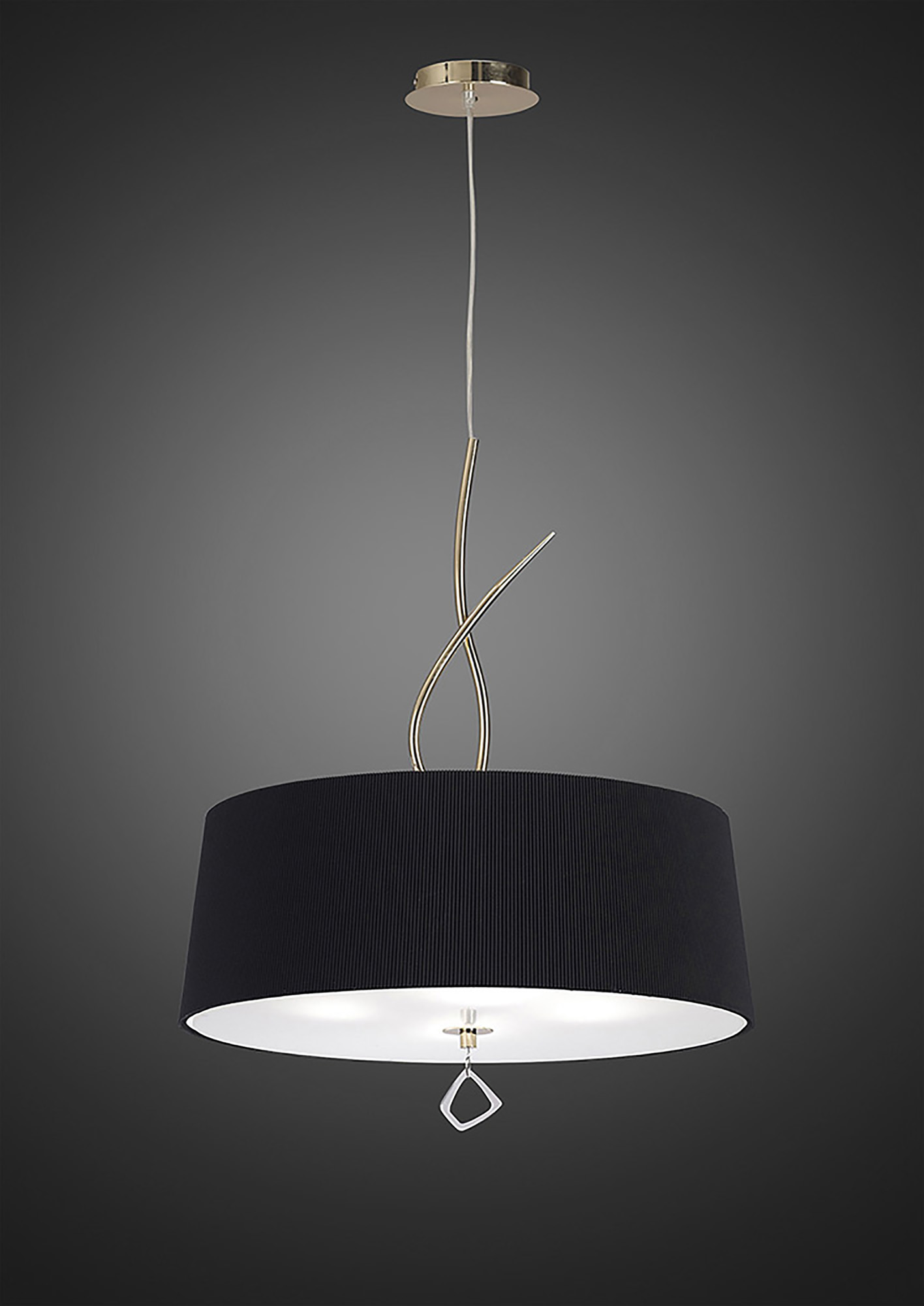 Mara French Gold-Black Ceiling Lights Mantra Single Pendant Mara French Gold-Black Ceiling Lights Mantra Single Pendant